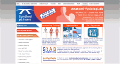 Desktop Screenshot of anatomi-fysiologi.dk